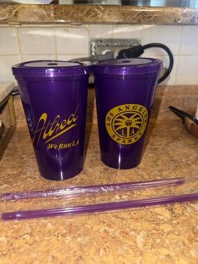 Alfred Coffee x LA Sparks Lakers Cups Set of 2 Limited Edition